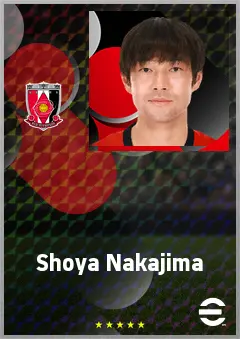 Nakajima Shoya eFootball 2026 player card, 67 OVR LWF