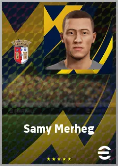 Samy Merheg eFootball 2026 player card, 63 OVR CF