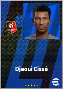 Djaoui Cissé eFootball 2026 player card, 71 OVR CMF