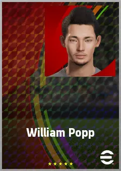 Popp William eFootball 2026 player card, 69 OVR GK