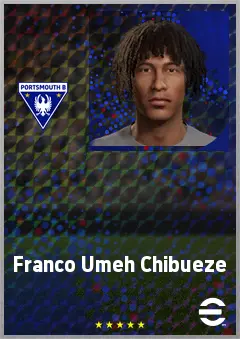 Franco Umeh Chibueze eFootball 2026 player card, 66 OVR RWF
