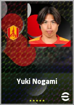 Nogami Yuki eFootball 2026 player card, 69 OVR CB