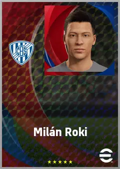 Milán Roki eFootball 2026 player card, 63 OVR CMF