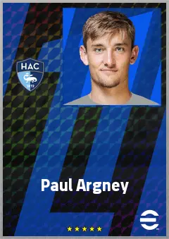 Paul Argney eFootball 2026 player card, 65 OVR GK