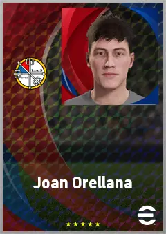 Joan Orellana eFootball 2026 player card, 64 OVR AMF