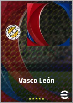 Vasco León eFootball 2026 player card, 62 OVR AMF