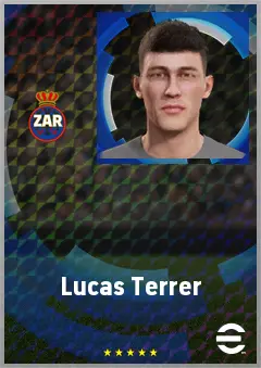 Lucas Terrer eFootball 2026 player card, 65 OVR CMF