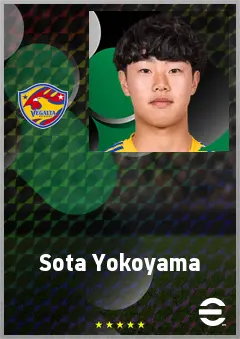 Yokoyama Sota eFootball 2026 player card, 60 OVR CMF