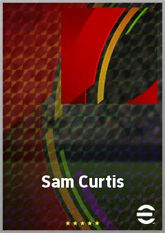 Sam Curtis eFootball 2026 player card, 67 OVR RB