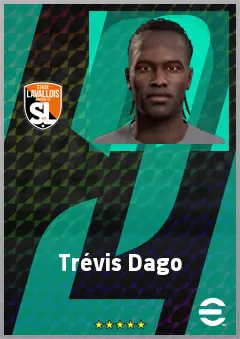Trévis Dago eFootball 2026 player card, 66 OVR CF