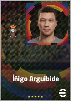 Íñigo Arguibide eFootball 2026 player card, 66 OVR RB