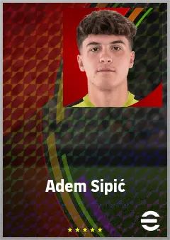 Adem Sipić eFootball 2026 player card, 64 OVR CF