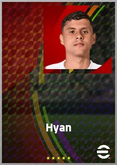 Hyan eFootball 2026 player card, 66 OVR CMF