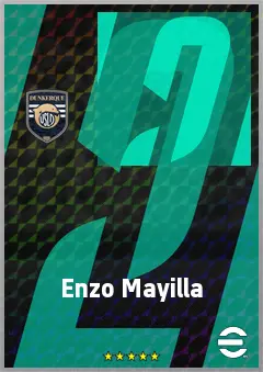 Enzo Mayilla eFootball 2026 player card, 62 OVR CF