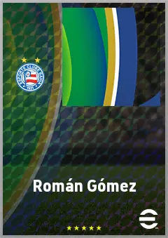 Román Gómez eFootball 2026 player card, 72 OVR RB