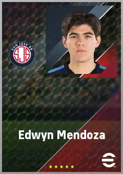 Edwyn Mendoza eFootball 2026 player card, 62 OVR DMF