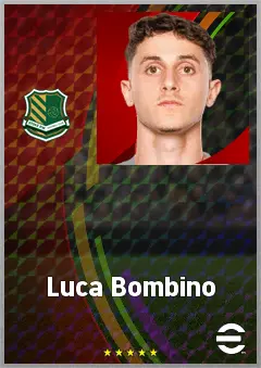 Luca Bombino eFootball 2026 player card, 72 OVR LB