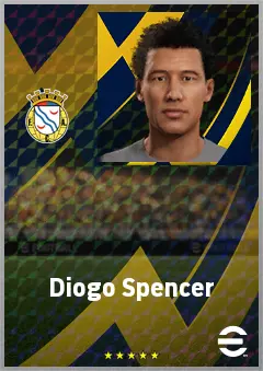 Diogo Spencer eFootball 2026 player card, 66 OVR RB