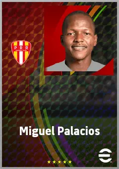 Miguel Palacios eFootball 2026 player card, 63 OVR RWF