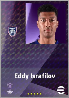 Eddy Israfilov eFootball 2026 player card, 71 OVR CB
