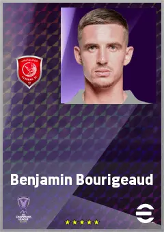 Benjamin Bourigeaud eFootball 2026 player card, 75 OVR CMF