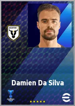 Damien Da Silva eFootball 2026 player card, 70 OVR CB