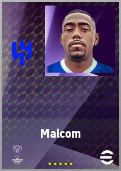 Malcom eFootball 2026 player card, 78 OVR RWF