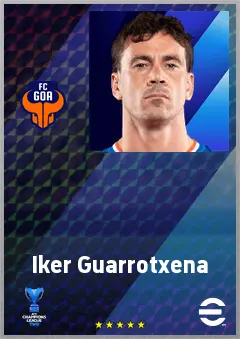 Iker Guarrotxena eFootball 2026 player card, 69 OVR CF