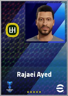 Rajaei Ayed eFootball 2026 player card, 66 OVR CMF
