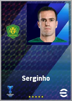 Serginho eFootball 2026 player card, 72 OVR AMF