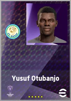 Yusuf Otubanjo eFootball 2026 player card, 63 OVR CF