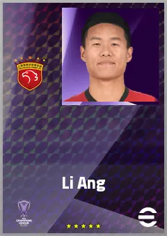 Li Ang eFootball 2026 player card, 71 OVR CB