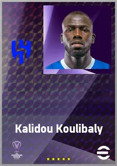 Kalidou Koulibaly eFootball 2026 player card, 78 OVR CB