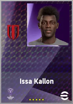 Issa Kallon eFootball 2026 player card, 69 OVR RWF