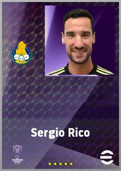 Sergio Rico eFootball 2026 player card, 73 OVR GK