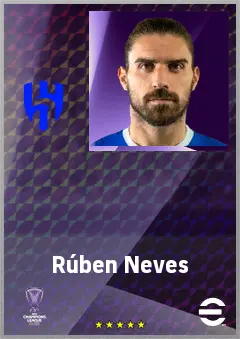 Rúben Neves eFootball 2026 player card, 79 OVR DMF