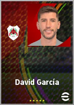 David García eFootball 2026 player card, 76 OVR CB