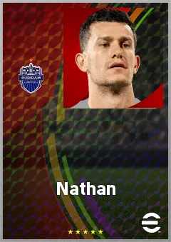 Nathan eFootball 2026 player card, 73 OVR CB
