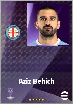 Aziz Behich eFootball 2026 player card, 70 OVR LB