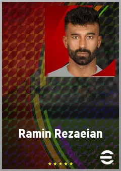 Ramin Rezaeian eFootball 2026 player card, 70 OVR RMF