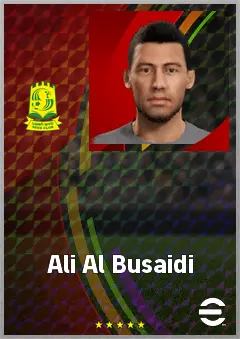 Ali Al Busaidi eFootball 2026 player card, 67 OVR LB