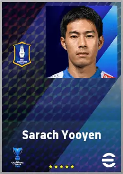 Sarach Yooyen eFootball 2026 player card, 68 OVR DMF