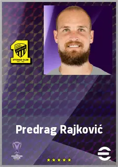 Predrag Rajković eFootball 2026 player card, 78 OVR GK
