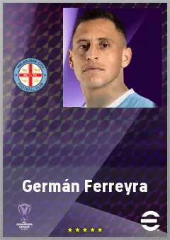 Germán Ferreyra eFootball 2026 player card, 71 OVR CB