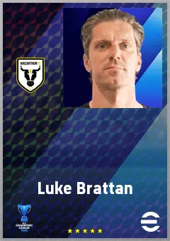 Luke Brattan eFootball 2026 player card, 70 OVR DMF