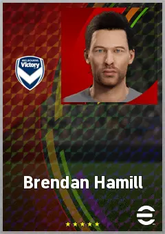 Brendan Hamill eFootball 2026 player card, 69 OVR CB