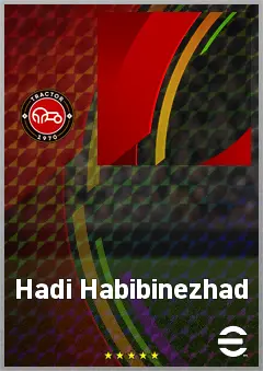 Hadi Habibinezhad eFootball 2026 player card, 66 OVR CMF