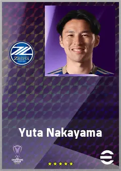 Nakayama Yuta eFootball 2026 player card, 70 OVR CB