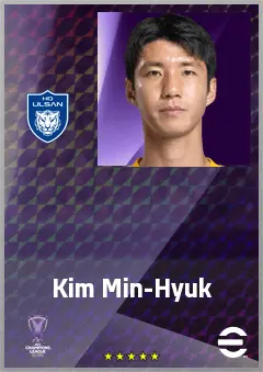 Kim Min-Hyuk eFootball 2026 player card, 69 OVR CMF