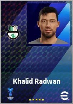 Khalid Radwan eFootball 2026 player card, 65 OVR CB
